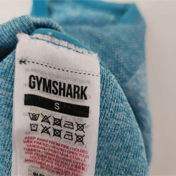*SOLD* GYMSHARK | Tank top sport bra leggings set tuquoise blue sz S - Picture 6 of 6